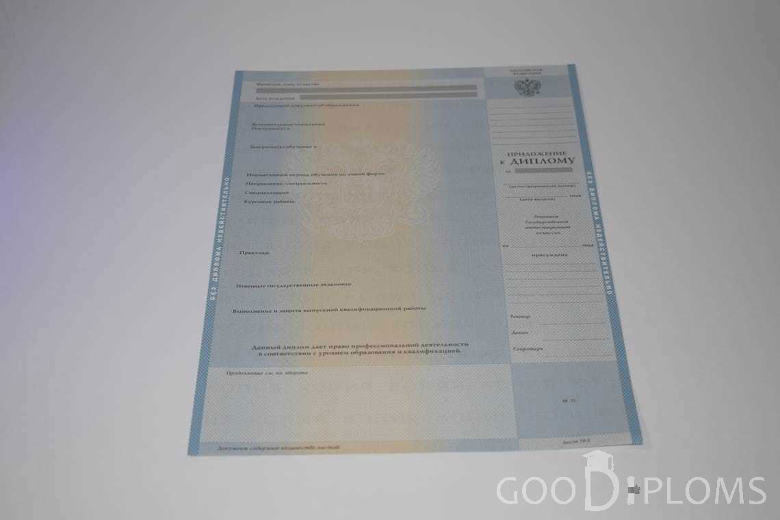 Приложение к Диплому Бакалавра в период c 2003 по 200 год - Полтаву