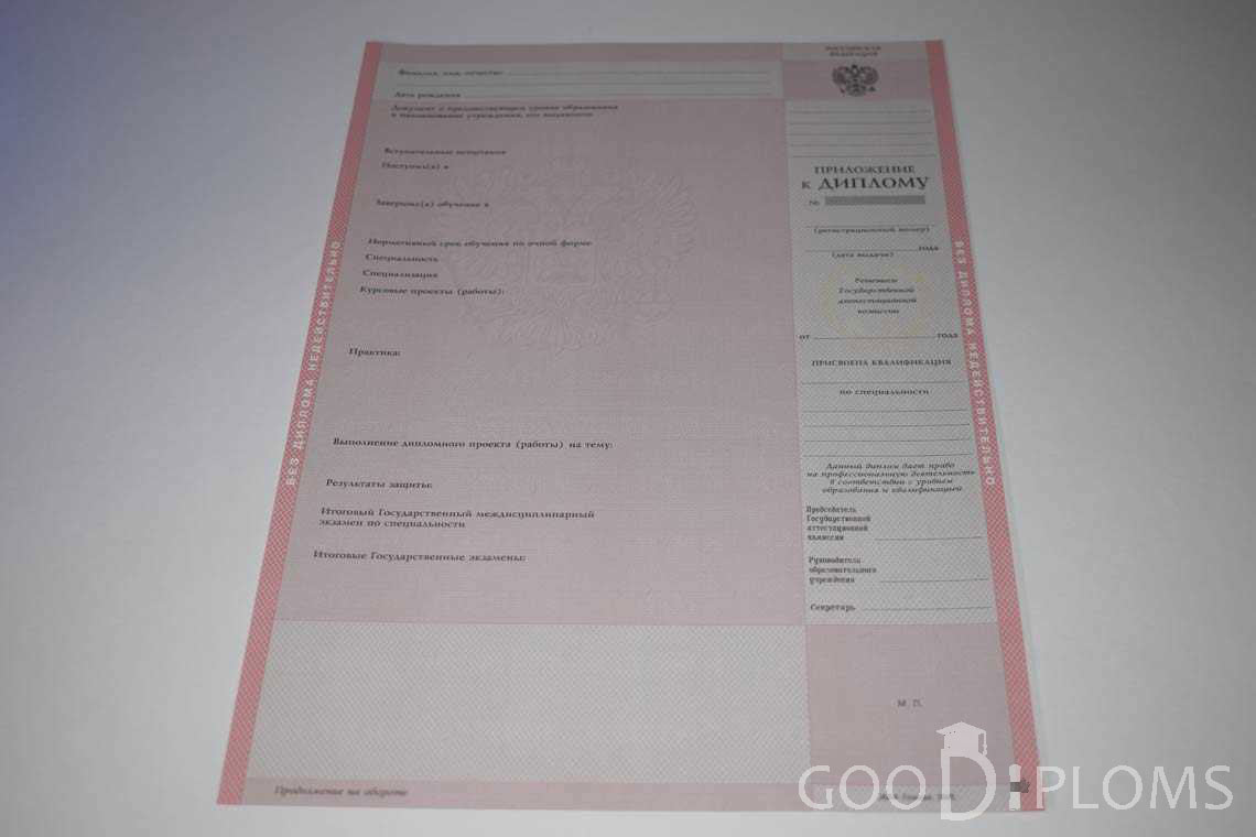 Приложение к Диплому Техникума с Отличием  в период c 2003 по 2007 год - Полтаву
